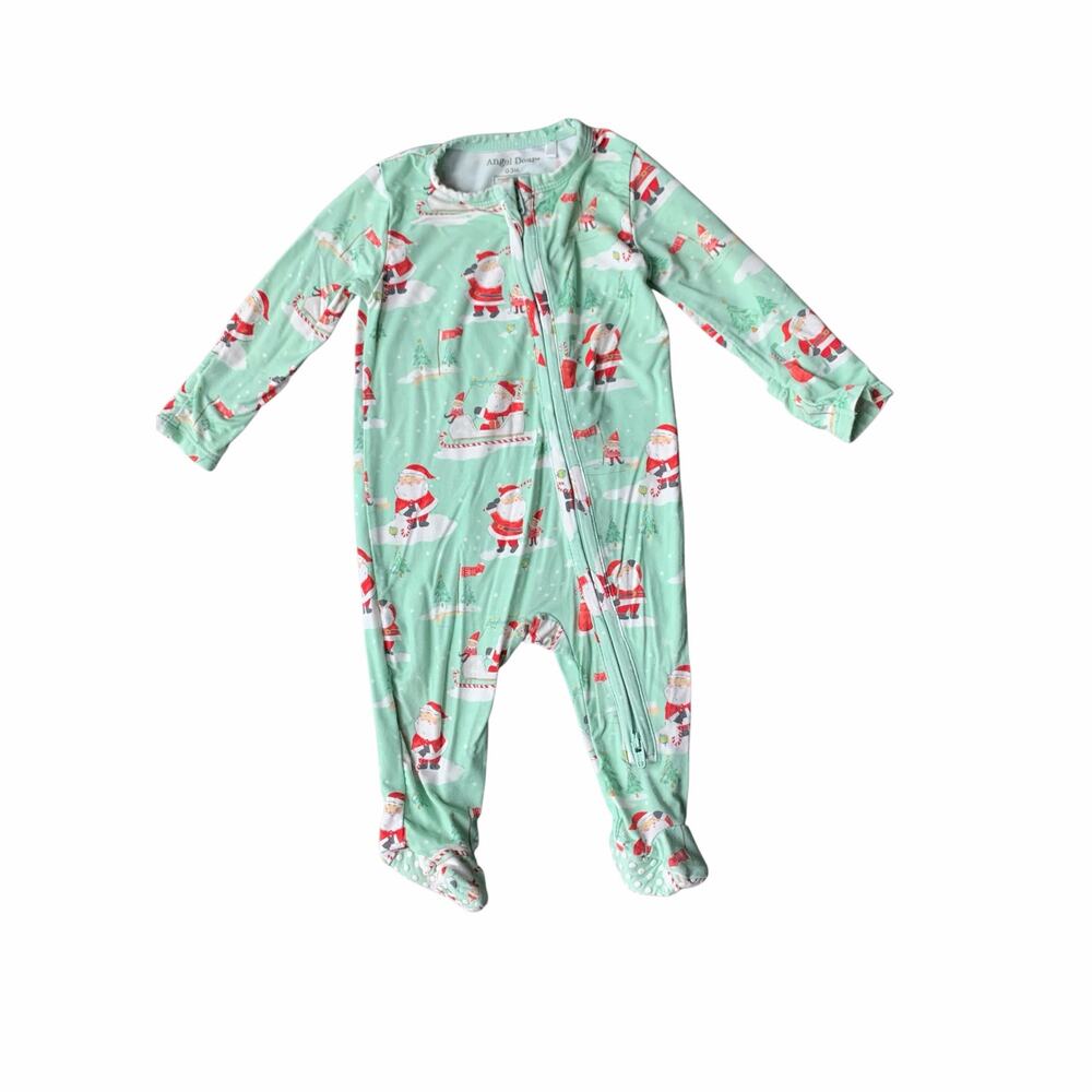 Angel Dear Bamboo Santa Footy Pajamas